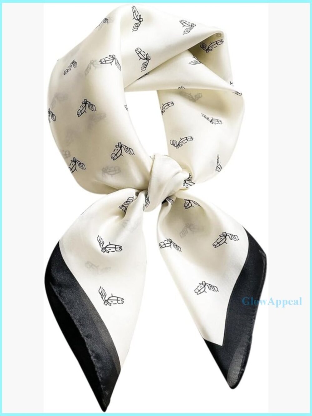 Satin Silk Scarf 27.5x27.5 Inch Lightweight Multi-Purpose Head Wrap Accessory